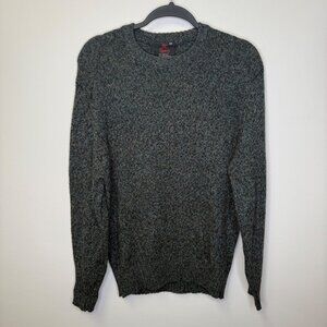 VTG Mc Gorry Mens Wool Blend Sweater Sz M Gray Speckled Knit Crew Neck Old Money